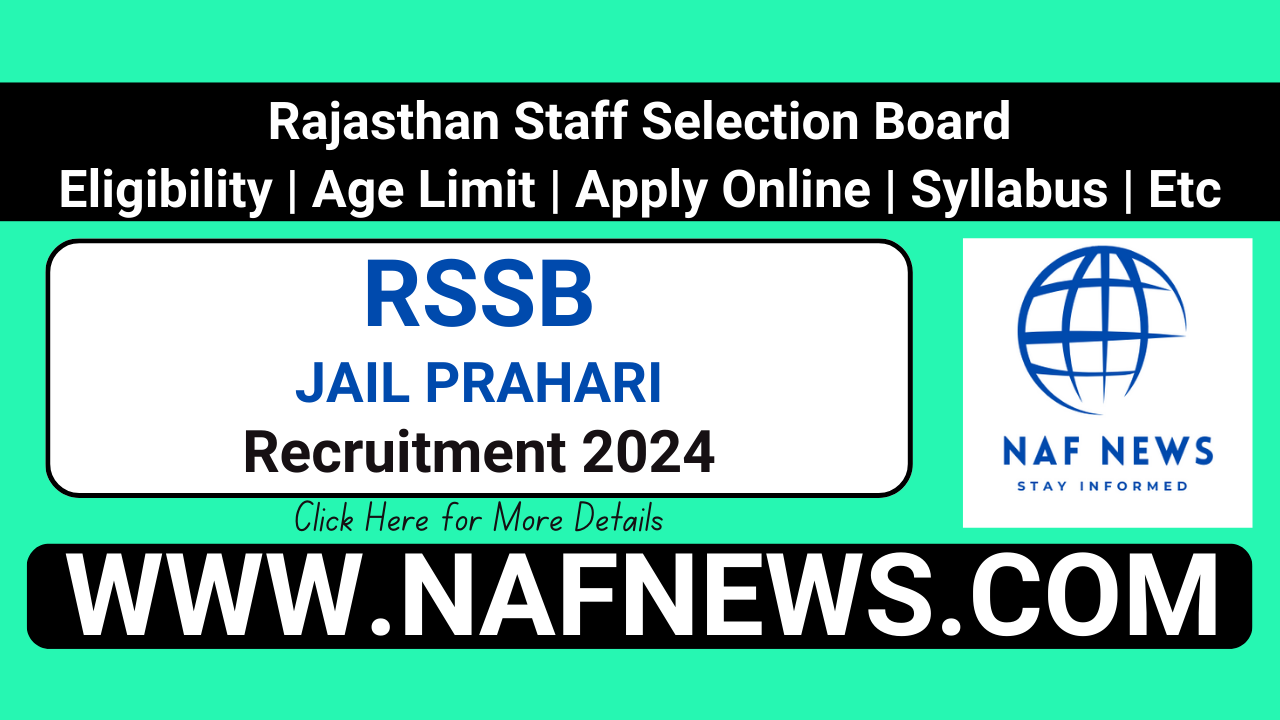 Rajasthan RSSB Jail Prahari Recruitment 2024