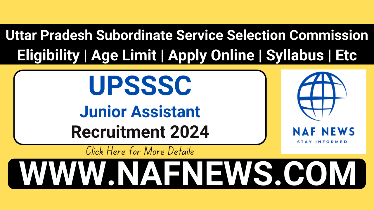 UPSSSC Junior Assistant Recruitment 2024